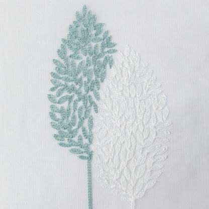 Long Sheer Curtain - Embroidered Voile Curtain Panels with Rod Pocket for Bedroom & Living Room