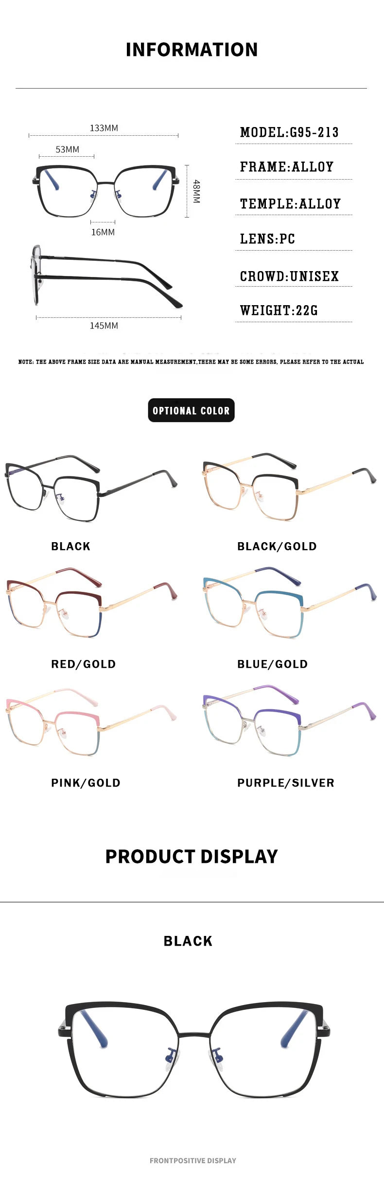 O-Q CLUB Women's Grade Glasses Anti Blue Light Lenses Woman's Eyeglasses Lunettes Myopia Reading Glass Sunglasses Man Eyewear