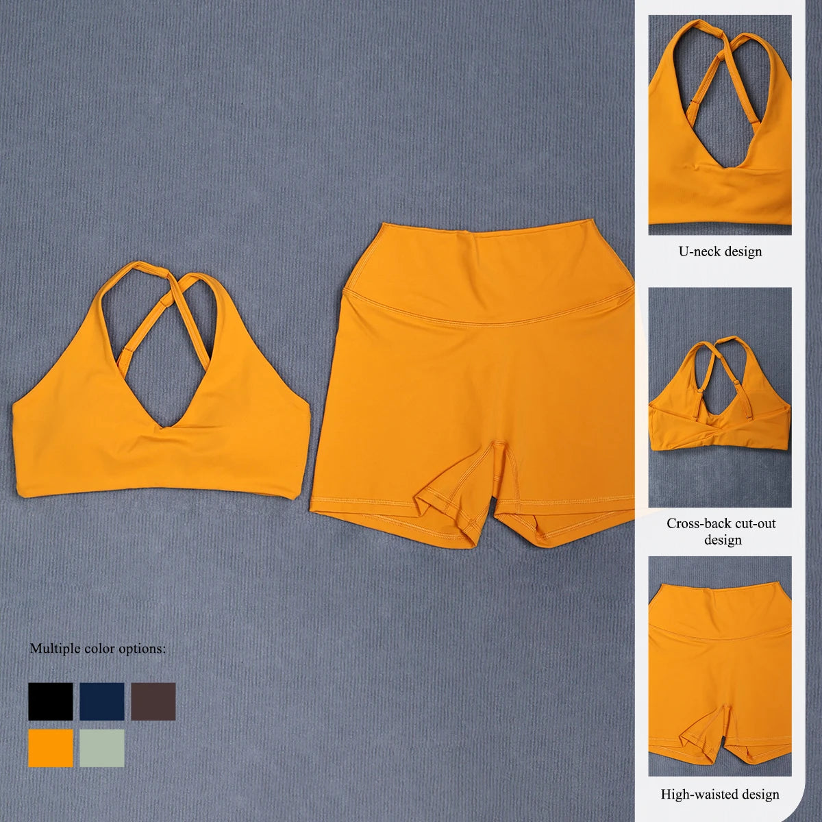 Ctenkevet Women's Summer 2Pcs Sleeveless Sports Set Woman Gym Yoga Outdoors Shockproof Vest Two-piece Running Suit Female