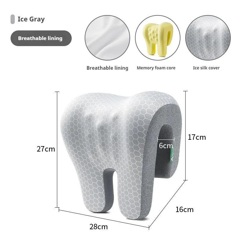 Memory Foam Neck Pillow - Ergonomic Headrest & Neck Support Cushion for Office Chair