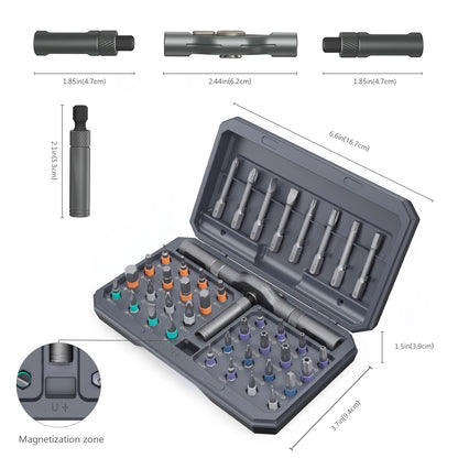 Magnetic Screwdriver Set - 42-in-1 DIY Ratchet Multi-Bit Tool for Computers - ZOOMNSTORE
