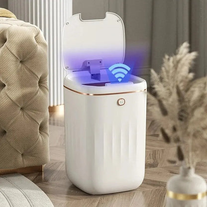 Smart Automatic Sensor Trash Can - 20L UV Induction Bathroom Wastebasket