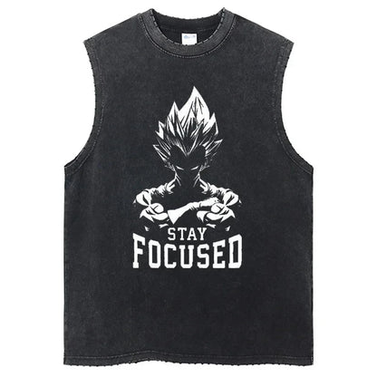 Dragon Ball Anime GYM Sleeveless Tshirt Vintage Sports Tank Tops Streetwear Sleeveless Graphic Harajuku Cotton Vest T-Shirts