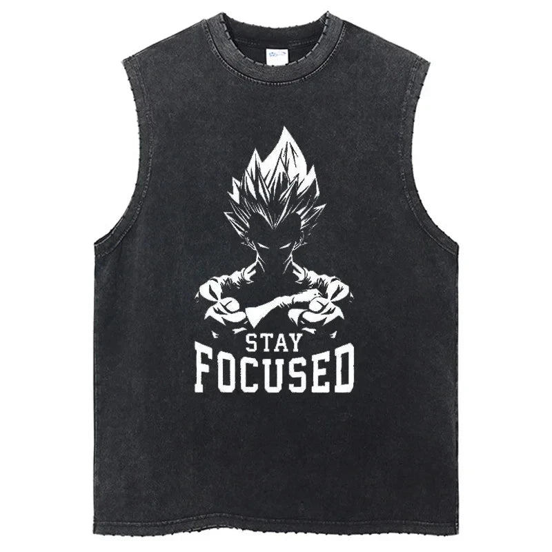 Dragon Ball Anime GYM Sleeveless Tshirt Vintage Sports Tank Tops Streetwear Sleeveless Graphic Harajuku Cotton Vest T-Shirts