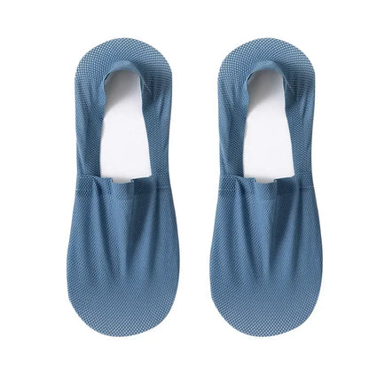 High Quality Summer Casual Socks Men Invisible Low Cut Sock Lot Breathable Silicone Non-slip Comfortable Soft Sokken