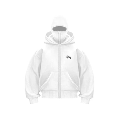 2025 New Hoodie Mens Loose Hooded Zipper Jacket Gothic Star Fashion Punk Y2k Hip Hop Harajuku Clothing Men Sweatshirts Oversized