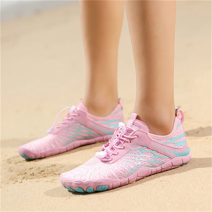 Aqua Shoes Women Men Barefoot Water Shoes Quick-Drying Outdoor Beach Upstream Wading Swimming Shoe Sneakers Unisex Trekking Surf