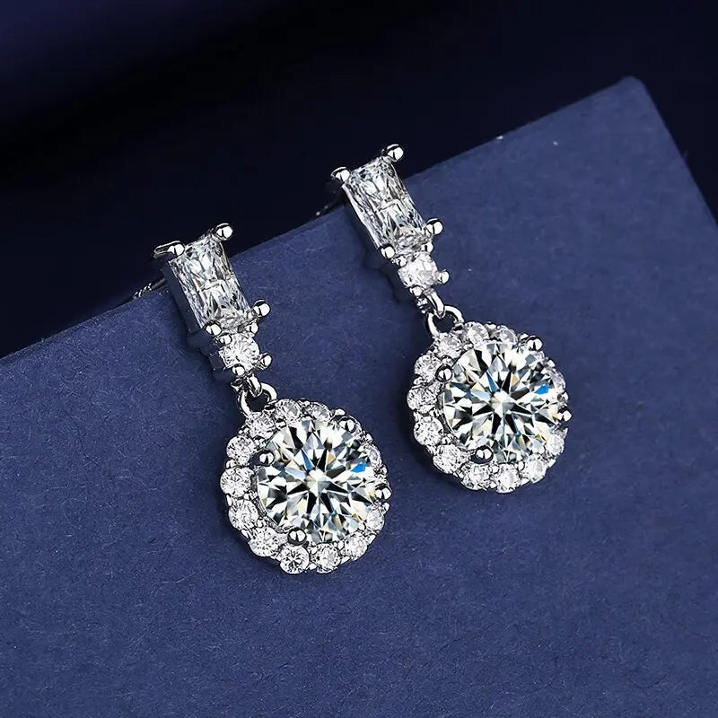 925 Sterling Silver CZ Stud Earrings - Cute Fashion Jewelry for Women and Teens
