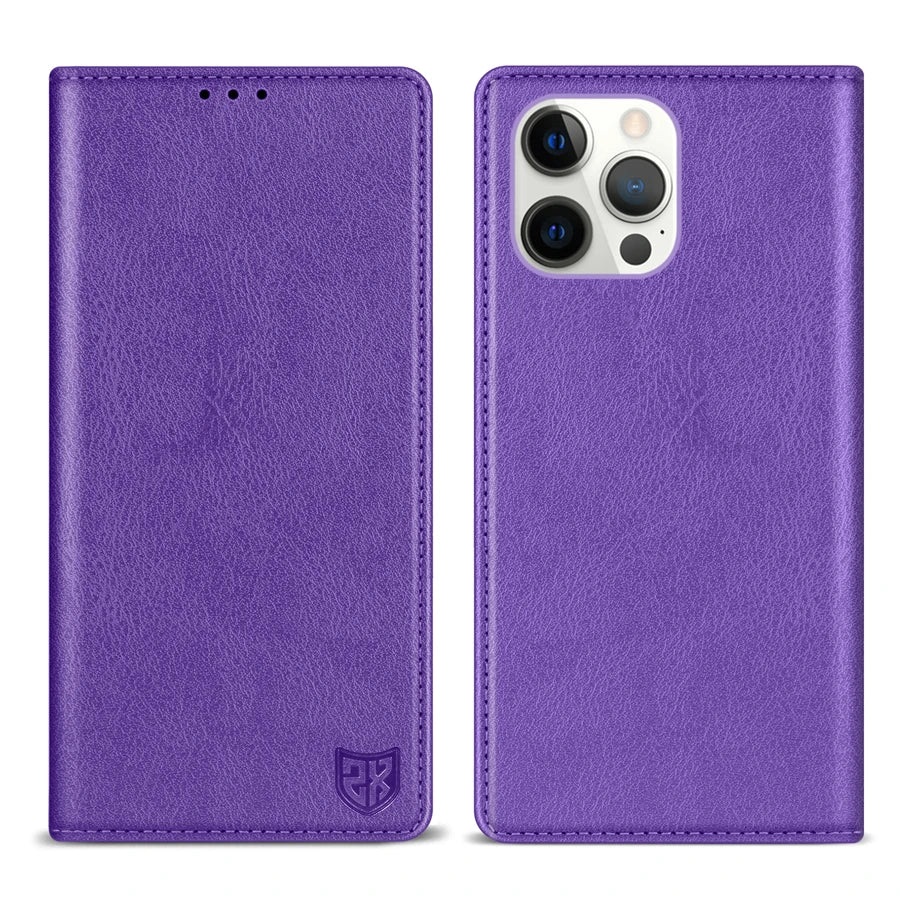 Wallet Skin Friendly Card Slot Magnetic Flip Leather Case For iPhone 17 Pro Max Air 16e 16 15 14 Plus 13 12 11 XR Card Holder