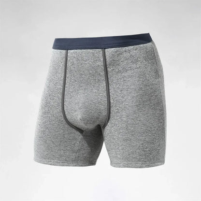 Men's Thermal Underwear Fleece Thickened Anti-wear Leg Lengthened Boxers Autumn Winter Briefs Elderly Heating Flat-angle Pants