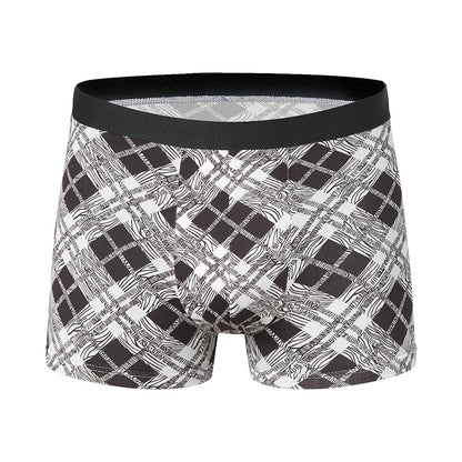 Mens 10-Piece Fashion Underwear Set - Comfortable Large Size Printed Boyshorts