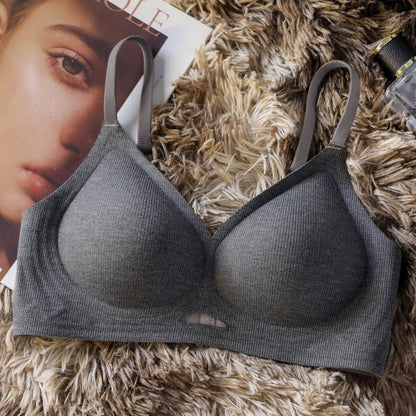 Seamless Push Up Bra - Wire Free Sports Bra Women | Breathable, Comfortable, Thin Cup