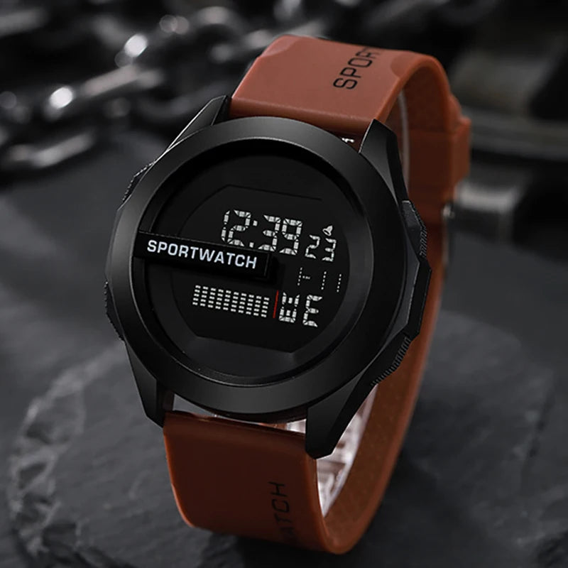 Military Digital Watch - Men's Sport Watch Waterproof LED Luminous Stopwatch