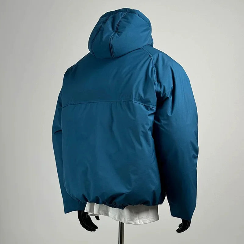 Winter Ski Parka Jacket Men Women Fashion Loose Padded Cotton Hooded Jacket Cityboy Streetwear Hoody Parkas Coat Outerwear
