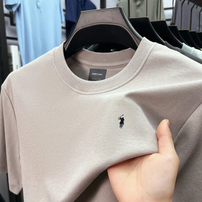 Silky Cotton T-Shirt - Breathable Men's Tee | Quick Dry Round Neck Shirt