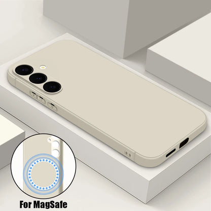 For Samsung Galaxy S26 S24 S23 S22 S21 S25 Ultra Plus S25 S24 S23 FE Case Luxury Magnetic For Magsafe Wireless Charge Soft Cover