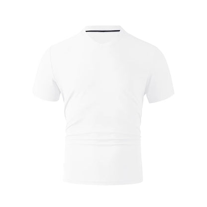 Men's V-Neck T-Shirt - Casual Summer Breathable Short Sleeve Tee, Lightweight Top