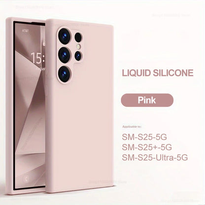 Case For Samsung S26 Ultra Liquid Silicone Case For Samsung Galaxy S26 S25 S24 Ultra Plus Soft Cover For Samsung S23 Ultra Cases