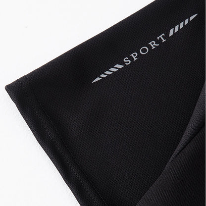 Men's Quick-Dry Sports Shirt – Multicolor Summer Running Badminton Tee with Reflective Strip