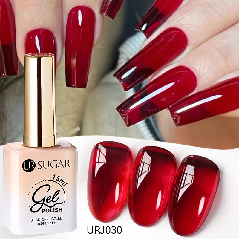 Jelly Gel Polish - Eco Friendly Semi Permanent UV LED Nail Polish for Salon Use