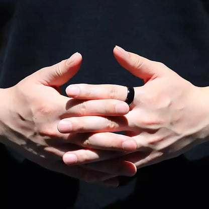 T5577 Chip RFID Black or White Ceramics Smart Finger Rewrite Ring 125KHZ Wear for Men or Women