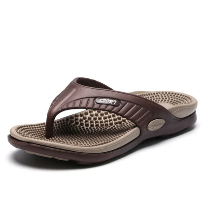 MAEDEF Flip Flops for Men Summer Breathable Beach Shoes Sandals Mens Luxury Flip Flops Breathable Plus Big Size Men Slippers 47