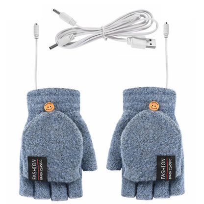 Electric Heating Gloves Hand Warmer Gloves Heater Rechargeable USB Reusable Laptop Suitable for Sports Skiing Winter Warm Gloves