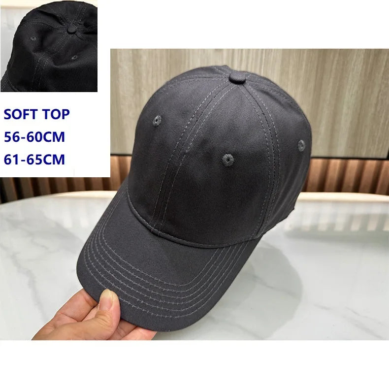 Big Head Man Large Size Mesh Baseball Hats Outdoors Plus Size Sport Caps Dad Oversize Trucker Cap 56-61cm 62-66cm
