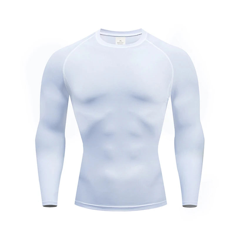 Men's Thermal Underwear Long Sleeve Tops | Thin Tight Fitting Elastic Fitness Wear