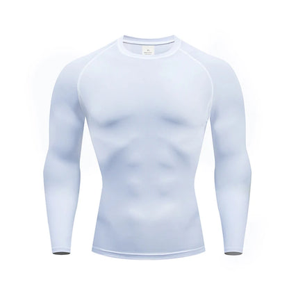 Men's Thermal Underwear Long Sleeve Tops | Thin Tight Fitting Elastic Fitness Wear