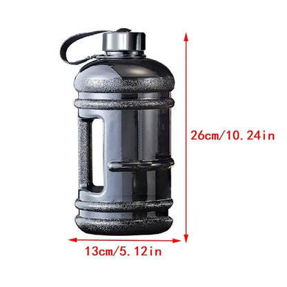 1Pcs Durable Gallon Bottle Water Bottle PETG 2L Large Capacity Sports Drink Bottle Portable With Handle Shaker Bottle