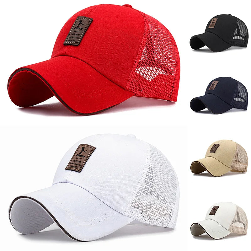 Baseball Cap Mens Mesh Sun Hat Outdoor Sports Golf Sunshade Caps Four Seasons Adjustable Hip-Hop Hats for Men Baseball Cap