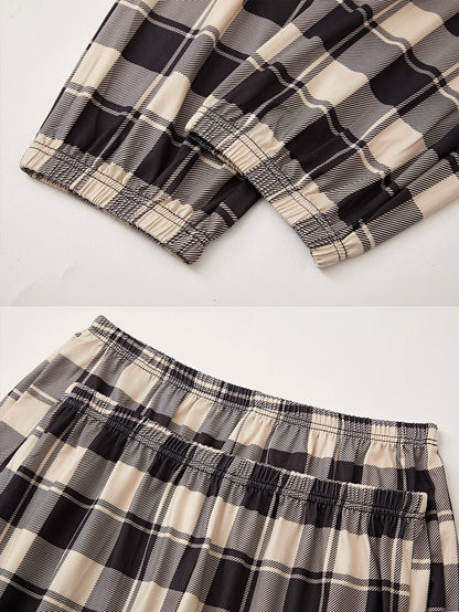 Three-piece women's comfortable pajamas New style shorts long pants short sleeved casual home wear