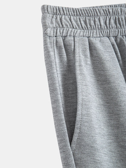 Men's Summer High-Street Style Printed Knit Shorts: Casual, Sporty, and Streetwear Shorts