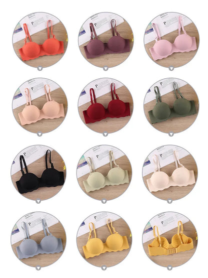 Seamless Women's Bra - Comfortable Wire Free One-Piece Bra With Detachable Straps