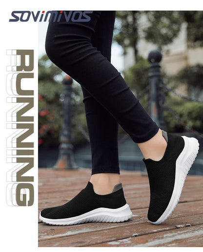 Outdoor Super Light Men Sneakers Fashion Breathable Running Sport Shoes Quality Slip-on Unisex Athletic Footwear 2022 Hot Sale