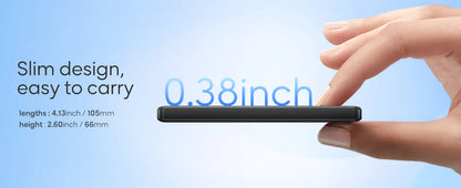 5000mAh Magnetic Power Bank, Wireless & 20W Fast Charger, for iPhone, Samsung (Type-C), Travel Portable Phone Battery Pack.