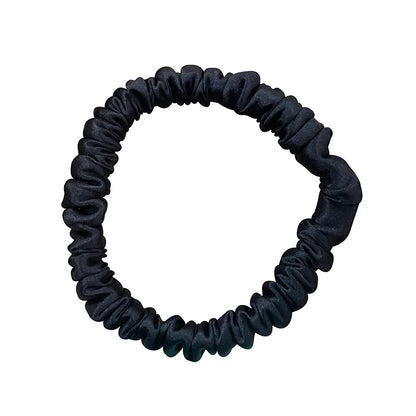 100% Pure Mulberry Silk Scrunchies Hair Bands Ties Gum Elastics Ponytail Holders for Women Girls Hair Accessories 19 Momme 1.5CM