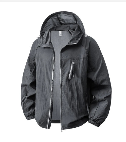 LNGXO Women's Men's Sun Protective Jackets Camping Mountaineering Hiking Outdoor Sports Windbreaker Summer Lightweight Coat