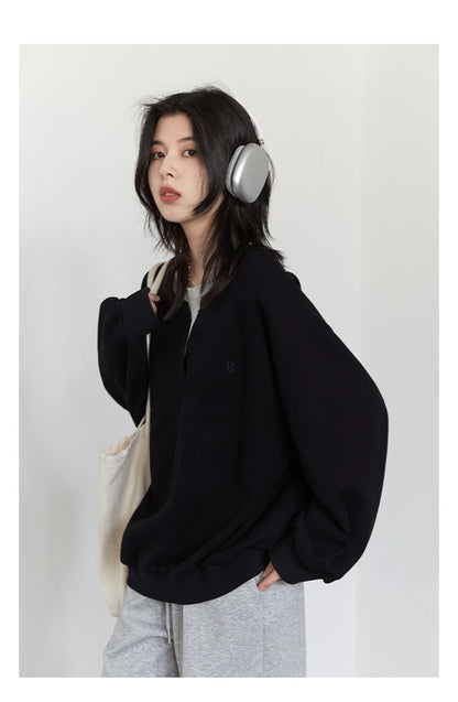 CHIC VEN Korean Women Sweatshirts Loose Casual New Contrast Splicing Hoodie Female Top Woman T Shirt Pullover Spring Autumn 2025