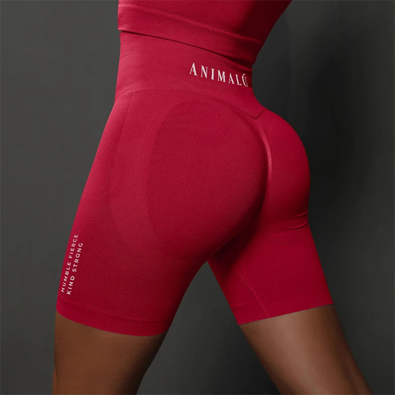2025 ANIMALU Women Seamless Shorts for Women Push Up Booty Workout Leggings Fitness Sports Short Gym Clothing Yoga Shorts
