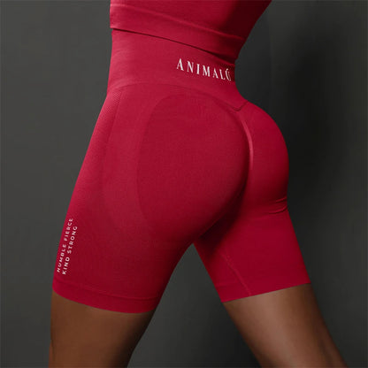 2025 ANIMALU Women Seamless Shorts for Women Push Up Booty Workout Leggings Fitness Sports Short Gym Clothing Yoga Shorts
