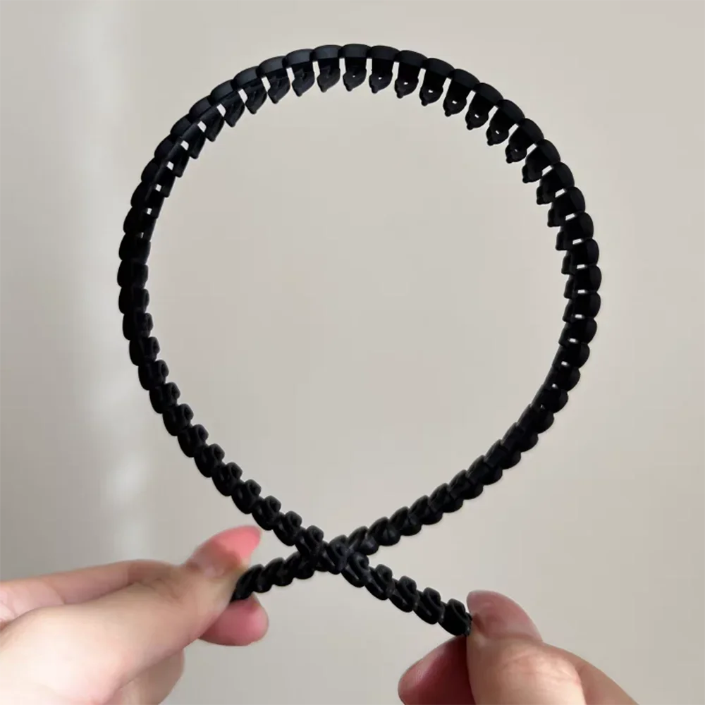 2pc Good Solid Tooth Simple Style Hairbands Headbands for Women Girls Men Sport Washface Non-slip Korean Hair Accessories Tool