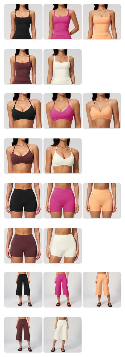 Summer Yoga Set 2 Pieces Women Tracksuit Workout Clothes Sports Outfits High Waist Shorts Fitness Sports Suit Female Gym Clothes