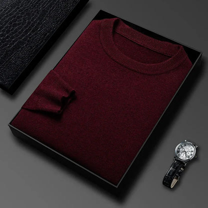 Men's Casual Sweater - Knitted Pullover With Diamond Pattern | Autumn Winter Wear