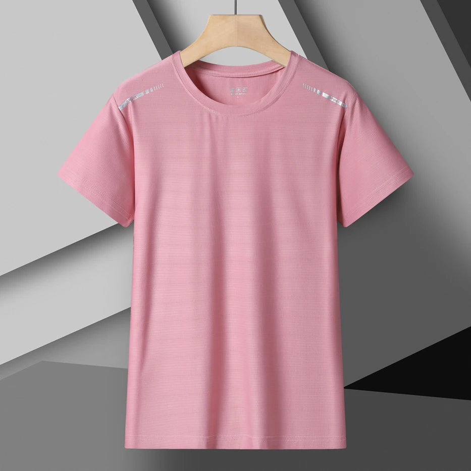 Women's Running T-Shirt – Reflective Quick-Dry Ice-Silk Sports Tee