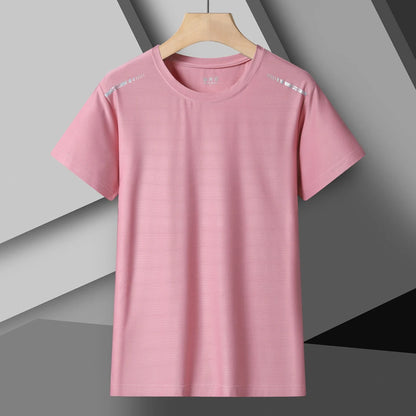 Women's Running T-Shirt – Reflective Quick-Dry Ice-Silk Sports Tee