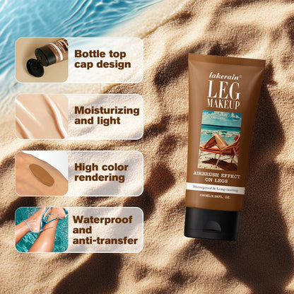 Lakerain Leg Makeup 100ML Long Lasting Moisturizing Waterproof Anti Transfer Concealer Even Skin Tone Body Foundation Leg Makeup