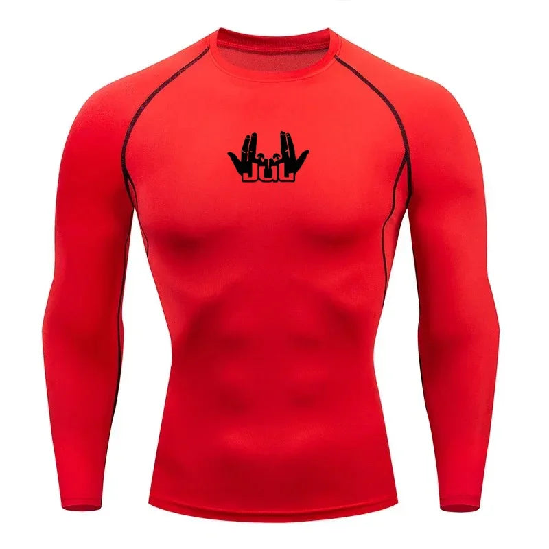 Men's Compression Shirt - Running Compression Tee | Long Sleeve Sports Shirt
