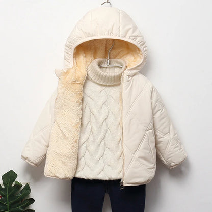 Kids Winter Jackets - Toddler Warm Coats With Zipper Closure | Heavyweight Cotton Outerwear